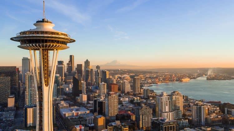 Foto panorámica de Seattle