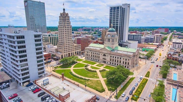Foto panorámica de Fort Wayne