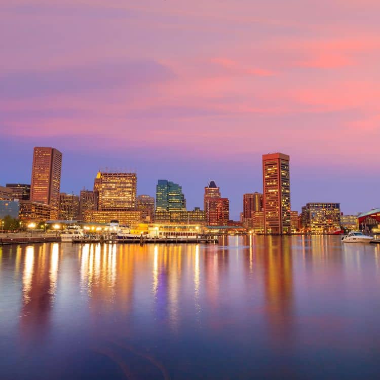Foto panorámica de Baltimore