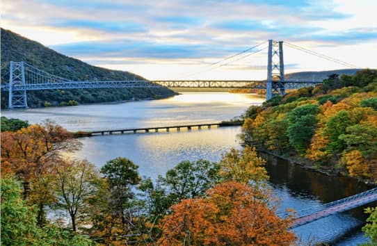 Bear Mountain Bridge in the Hudson Valley.